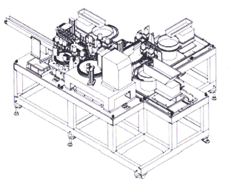 エアーストレートワンタッチ接手自動組立圧入機(ネジ径1～4分、チューブφ4～16混載機)